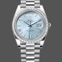 Men's Rolex Day‑Date-228396TBR 0030, 40mm, Ice Blue Dial, Platinum, Diamond Bezel, Men’s Ice Blue