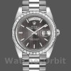 Mens Rolex Day-Date-228396TBR, 40mm, Dark Rhodium Grey Dial, Diamond Bezel, Men’s Grey Replica Watch Image