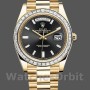 Men's Rolex Day-Date-228398TBR, 40mm, Black Diamond Dial, Diamond Bezel, Men’s Black