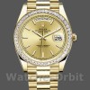 Mens Rolex Day-Date-228398TBR, 40mm, Champagne Index Dial, Diamond Bezel, Men’s Champagne Replica Watch Image