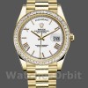 Mens Rolex Day-Date-228398TBR, 40mm, White Roman Numeral Dial, Diamond Bezel, Men’s White Replica Watch Image