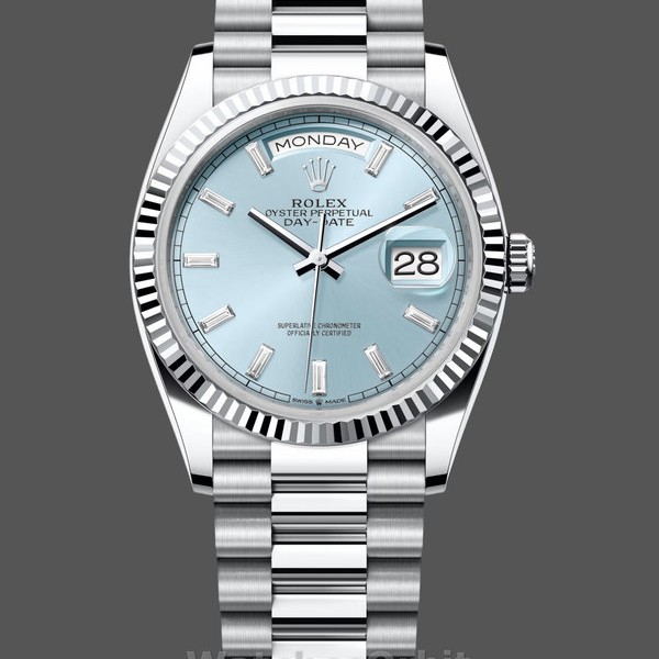 Womens Rolex Datejust 31-m278278 0046, 31mm, Yellow Gold, Olive Green Floral, President Green Replica Watch Image