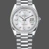 Mens Rolex Sky‑Dweller 42-336934 0002, White Gold, Fluted Bezel, Men’s Green Dial Replica Watch Image
