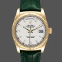 Unisex's Rolex Day Date 36-128396TBR 0004, Platinum, Diamonds Bezel, Silver