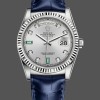Unisexs Rolex Day Date 36-m128396TBR 0019, Diamond Bezel, Ice Blue Roman Dial, Ice Blue Dial Replica Watch Image