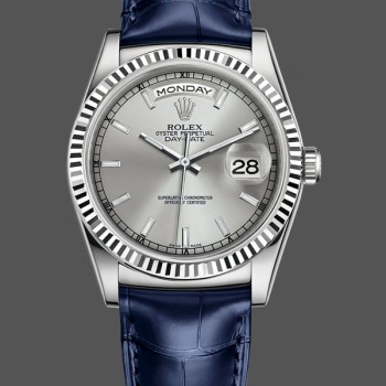 Unisex's Rolex Day Date 36-m128236 0017, Platinum, White Dial, President Bracelet, White
