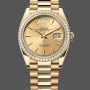Unisex's Rolex Day Date 36-m128239 0059, White Gold, White Dial, Fluted Bezel, President, White