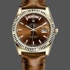 Unisexs Rolex Day Date 36-128396TBR 0004, Platinum, Diamonds Bezel, Silver Replica Image
