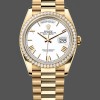 Unisexs Rolex Day Date 36-m128239 0059, White Gold, White Dial, Fluted Bezel, President, White Replica Watch Image