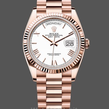 Men's Rolex Day Date 40-M228236 0003, Platinum, Black Dial, Men’s Black