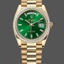 Men's Rolex Day Date 40-M228238 00691, Yellow Gold, Green Ombre Dial, Green Ombre Dial
