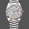 Unisexs Rolex Day Date 36-128239 0016, White Gold, Pave Rainbow Diamond Dial, Diamond Dial Replica Watch Image
