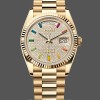 Unisexs Rolex Day Date 36-m128396TBR 0005, Platinum, Mother‑of‑Pearl Dial, Diamond Bezel, President, MOP Dial Replica Image