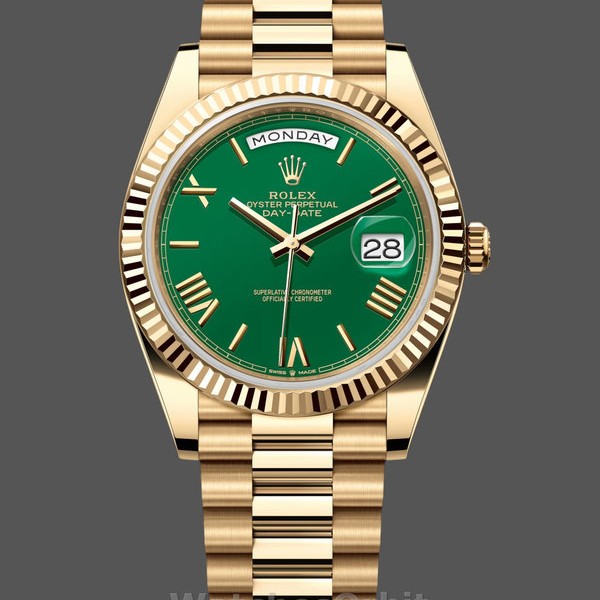 Mens Rolex Day Date 40-228238 0061, President, Green Replica Watch Image