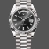 Mens Rolex Day-Date-228239 0005, 40mm, Black Diamond Dial, Fluted Bezel, Men’s Black Replica Watch Image