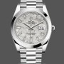 Men's Rolex Day‑Date 40-228206 0036, Platinum, Meteorite Baguette Dial, Men’s Meteorite Dial