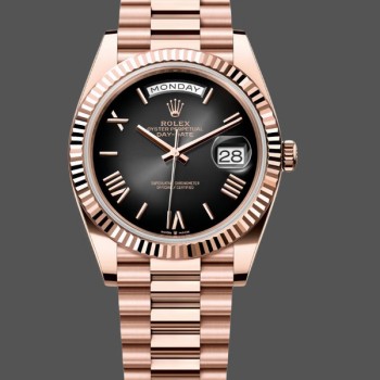 Men's Rolex Day Date 40-m228235 0055, 40mm, 18K Everose Gold, Grey