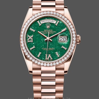 Unisex's Rolex Day Date 36-128238 0132, Champagne Dial, Yellow Gold Bracelet, Champagne