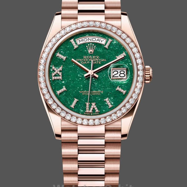 Unisexs Rolex Day Date 36-128238 0132, Champagne Dial, Yellow Gold Bracelet, Champagne Replica Watch Image