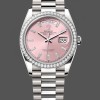 Unisexs Rolex Day Date 36-m128236 0023, 36mm, Bright Blue Diamond‑Set Dial, Fluted Bezel, President, Blue Replica Watch Image