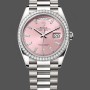 Unisex's Rolex Day Date 36-m128236 0023, 36mm, Bright Blue Diamond‑Set Dial, Fluted Bezel, President, Blue