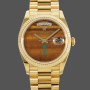 Women's Rolex Day‑Date 36-36mm, Sapphire Mirror, Tiger’s Eye Dial, President, Yellow Dial