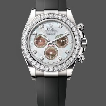Men's Rolex Daytona Cosmograph-126589RBR 0001, 40mm, 2024 Release, White Mother of Pearl Dial