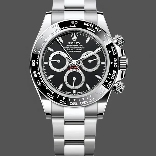 Mens Rolex Cosmograph Daytona 40MM Oystersteel M126500LN - 2024 Edition Black Replica Watch Image