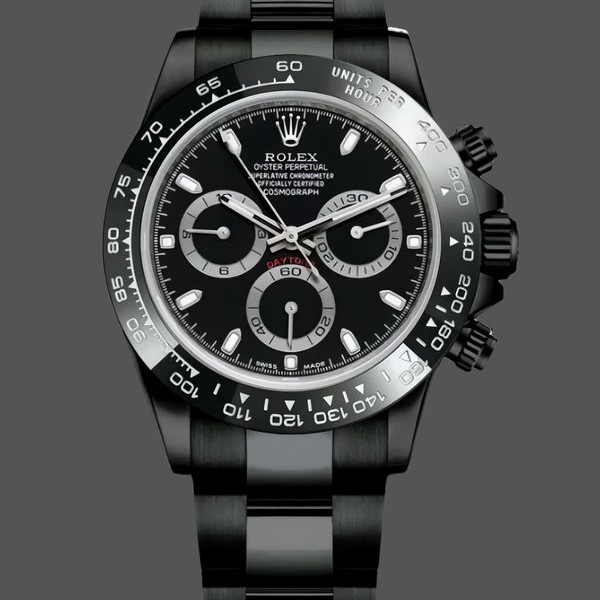 Mens Rolex Cosmograph Daytona 116500LN Carbon Black Limited Edition Black Dial Replica Image