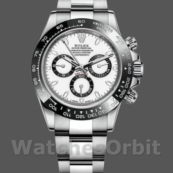 Men's Rolex Cosmograph Daytona 40mm Men's-116500LN-Stainless Steel-White Dial White