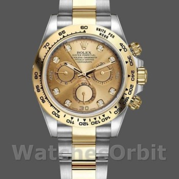 Men's Rolex Cosmograph Daytona-116503, 40mm, Yellow Gold, Champagne Diamond Dial, Men’s Champagne