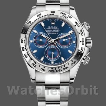 Men's Rolex Cosmograph Daytona-116509, 40mm, Blue Index Dial, Men’s Blue
