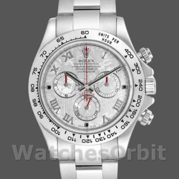Men's Rolex Cosmograph Daytona-116509, 40mm, Meteorite Grey Roman Dial, Men’s Meteorite Grey