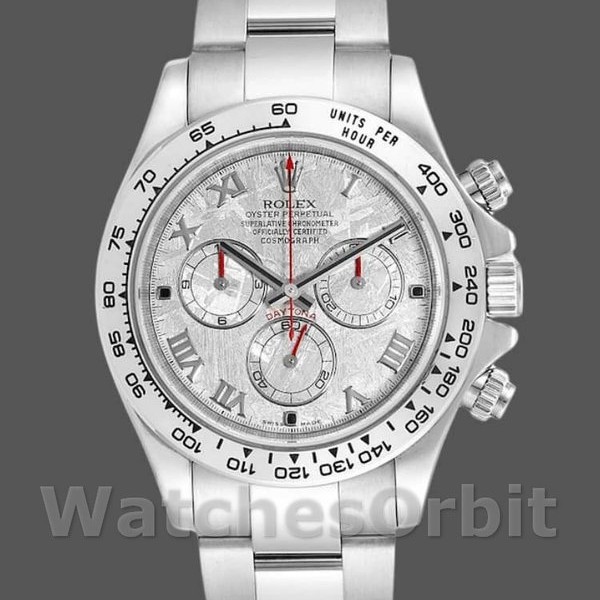 Mens Rolex Cosmograph Daytona-116509, 40mm, Meteorite Grey Roman Dial, Men’s Meteorite Grey Replica Watch Image