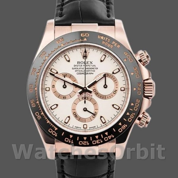 Mens Rolex Cosmograph Daytona 40mm Mens-116515-Ivory Dial Ivory Replica Image