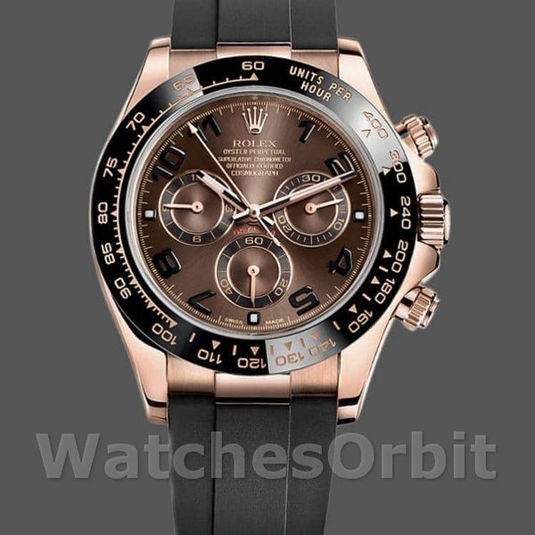 Mens Rolex Cosmograph Daytona 40mm Mens-116515LN-Chocolate Arabic Dial Chocolate Replica Image