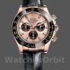 Mens Rolex Cosmograph Daytona 40mm Mens-116515LN-Leather Strap-Black Pink Dial Pink Replica Image