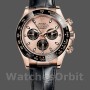 Men's Rolex Cosmograph Daytona 40mm Men's-116515LN-Leather Strap-Black Pink Dial Pink