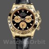 Mens Rolex Cosmograph Daytona 40mm Mens-116518-Black & Champagne Dial Black<br /> Replica Image