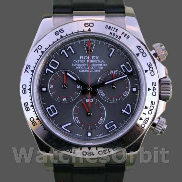 Mens Rolex Cosmograph Daytona 40mm Mens-116519-Grey Racing Dial Gray Replica Image