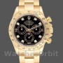 Men's Rolex Cosmograph Daytona-116528, 40mm, Black Diamond Dial, Men’s Black