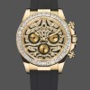 Mens Rolex Cosmograph Daytona 40mm Mens-116588-Yellow Gold-Black Rubber Strap Diamond Replica Image