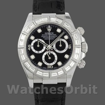 Men's Rolex Cosmograph Daytona-116503, 40mm, Black Diamond Dial, Men’s Black