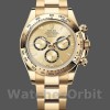 Mens Rolex Cosmograph Daytona 126508 40MM Yellow Gold with Green Dial Champagne Replica Watch Image