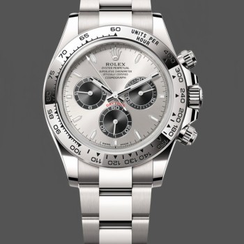 Men's Rolex Cosmograph Daytona-126509 0003, 40mm, Silver Dial, Silver and Black