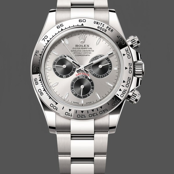 Mens Rolex Cosmograph Daytona-126509 0003, 40mm, Silver Dial, Silver and Black Replica Watch Image