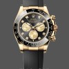 Mens Rolex Cosmograph Daytona 40-m126518LN 0006, Yellow Gold, Black Rubber, Black Dial Replica Watch Image