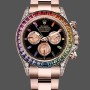Men's Rolex Cosmograph Daytona 40-116595RBOW, Black Sapphire, Rainbow Dial Black Dial