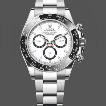 Men's Rolex Cosmograph Daytona 40MM Oystersteel M126500LN - Classic Black Dial White