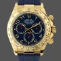Men's Rolex Cosmograph Daytona Yellow Gold with Blue Dial 116518 Blue Dial